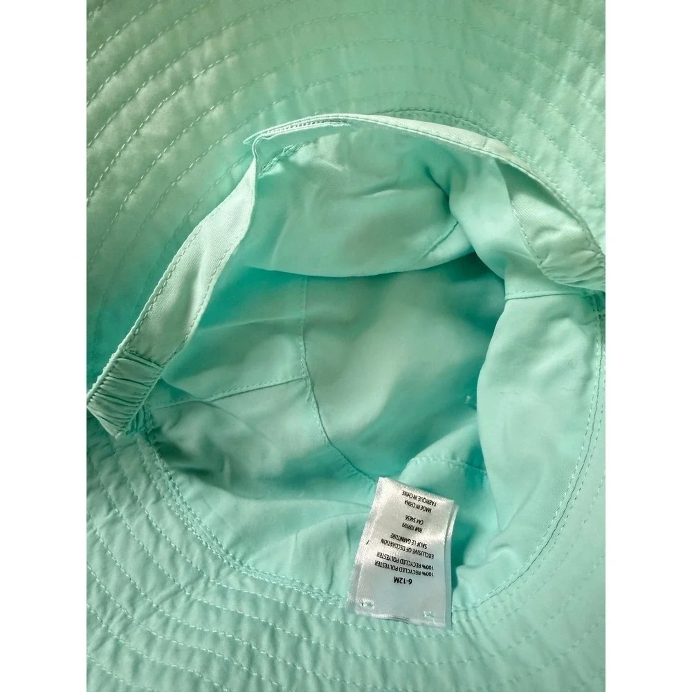 Life Is Good Kids Unicorn Bucket Hat‎ 6-12M NWT Aqua Embroidered Baby Sun Hat